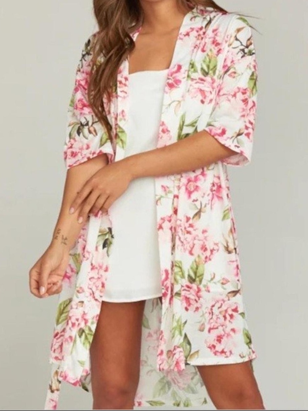 Show Me Your Mumu Brie Robe In Garden Of Blooms Pink